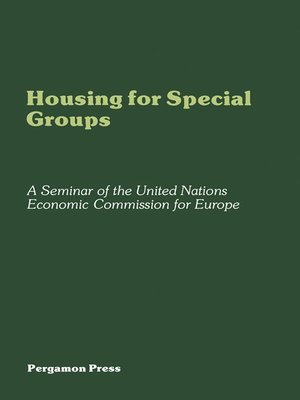 cover image of Housing for Special Groups